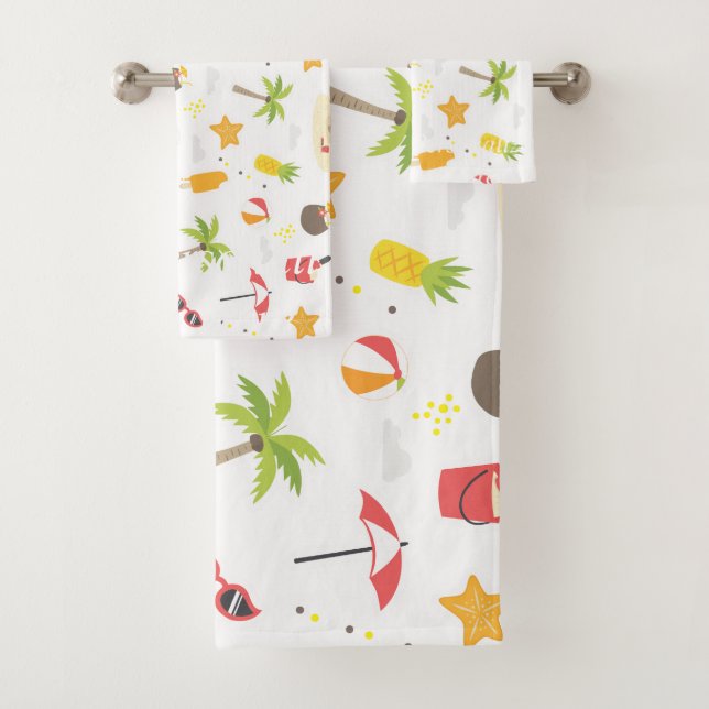 Tropical Summer Beach Vacances Motif Design (En situation)