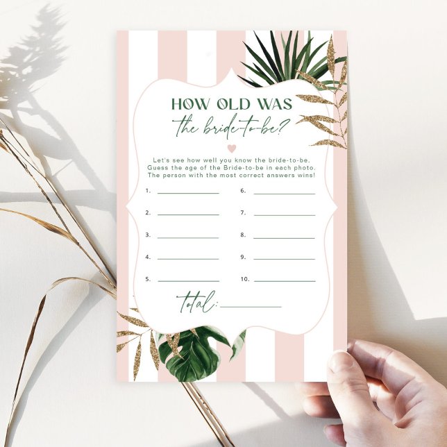 Tropical vert rose Quel âge avait la mariée pour ê (Créateur téléchargé)