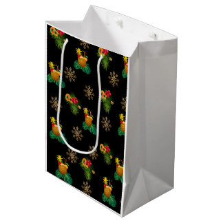 Tropicas - Sac cadeau Ananas Elegant Noir