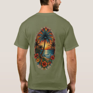 "Tropiques de Monterey : T-Shirt Art Inspiré Du Ta