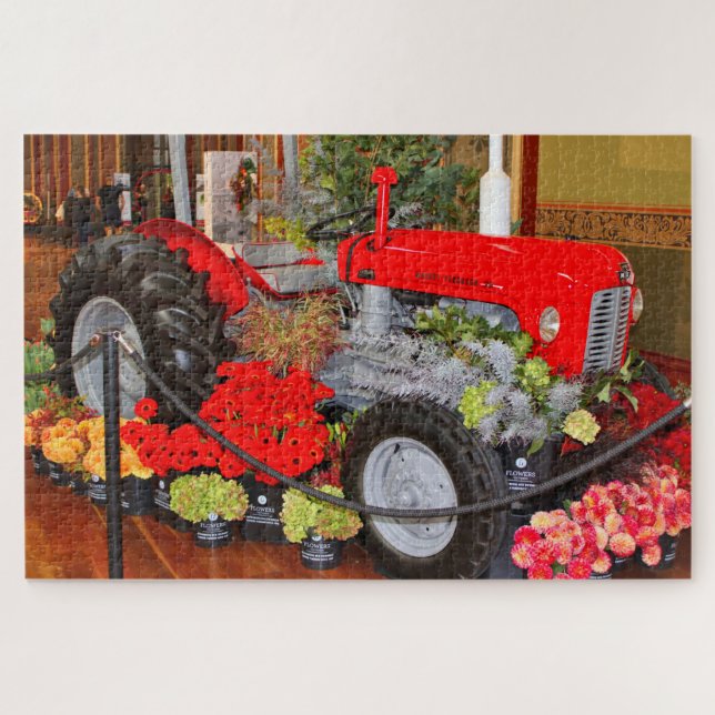 Tropoteur de ferme rouge Jigsaw Puzzle (Horizontal)
