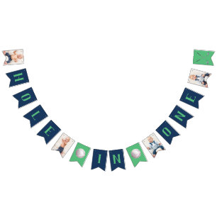 Trou photo en un Golf Première bannière d'annivers