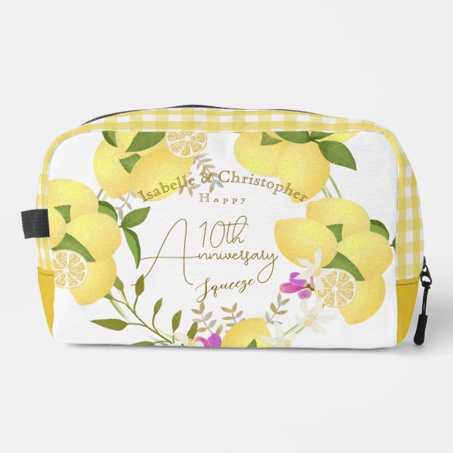 Trousse De Toilette 10th Wedding Anniversary Summer Lemon Squeeze  (Recto)
