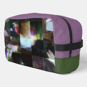 Trousse De Toilette 1FB1F9F4 Mosaïque Abstraite d'Art Glitch Cyberpunk