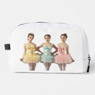 Trousse De Toilette 3 preciosas bailarinas con colores suaves