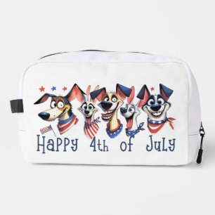 Trousse De Toilette 4 juillet. Jour de l'indépendance. Chiens amusants