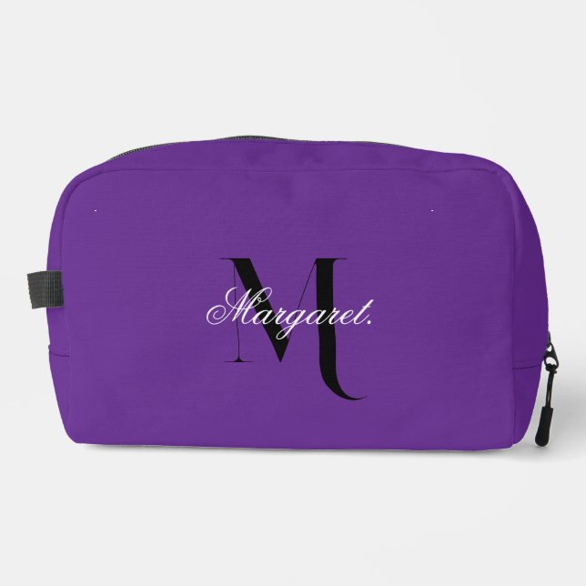 Trousse de toilette à monogramme Royal Purple avec (Recto)