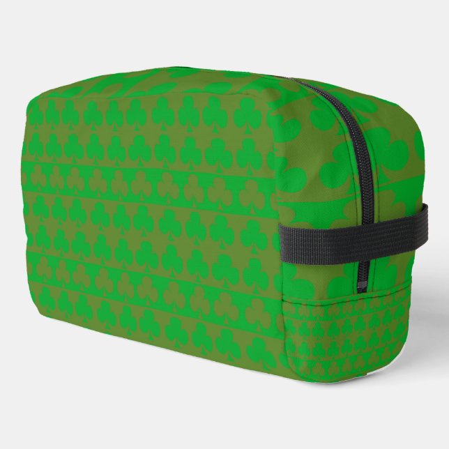 Trousse de toilette à motif trèfle (Coin gauche)