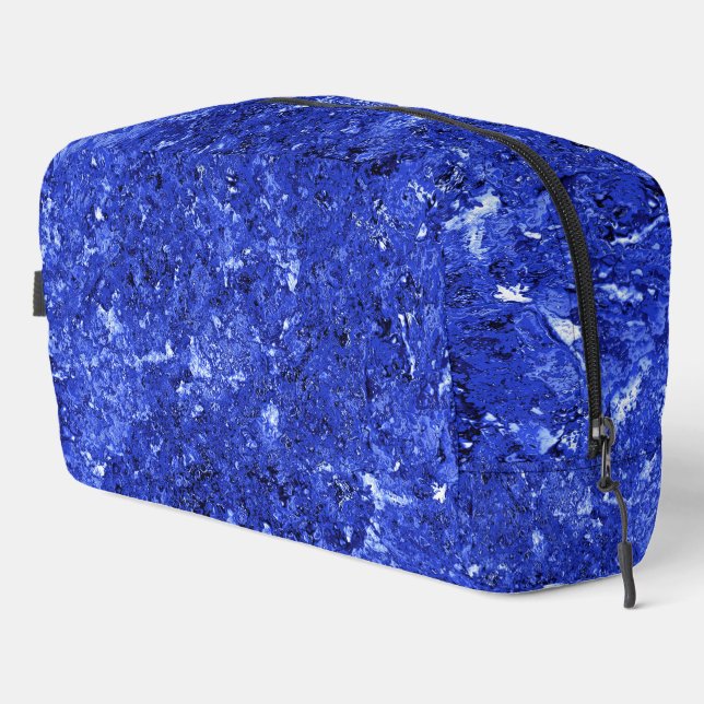 Trousse De Toilette Abstract Background in Cobalt Blue (Coin droit)