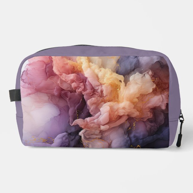 Trousse De Toilette Abstract Lavender Floral Cloud Ink Landscape (Recto)