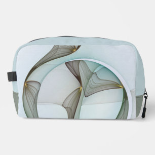 Trousse De Toilette Abstrait Turquoise Brown Gold Elegance