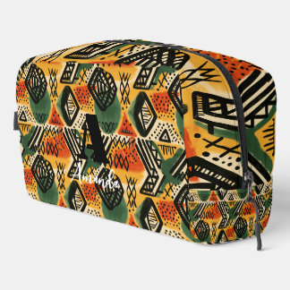 Trousse De Toilette Afrique Amhara Éthiopie Motif ethnique géométrique