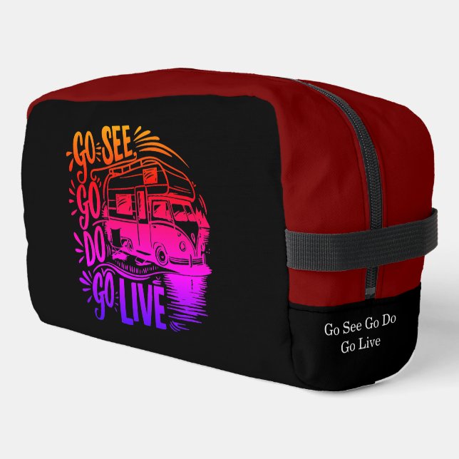 Trousse De Toilette Allez voir, allez faire, allez vivre l'aventure (Coin gauche)