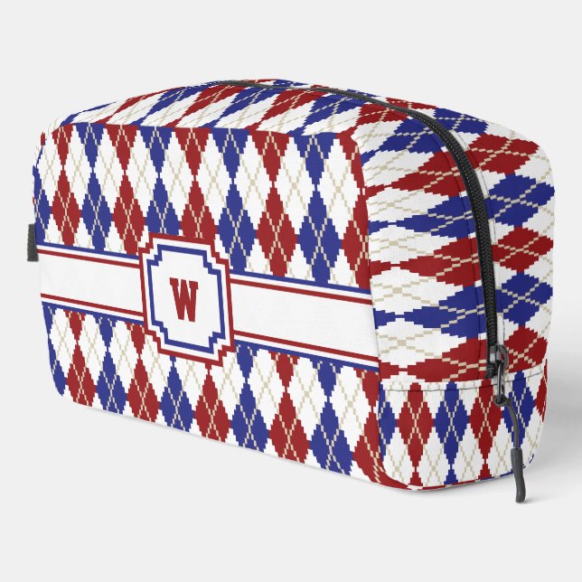 Trousse De Toilette Américaine Argyle (Coin droit)