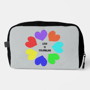 Trousse De Toilette Amour interracial Coeurs arc-en-ciel