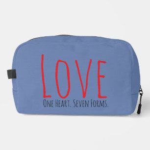Trousse De Toilette Amour - Un cœur. Sept formes