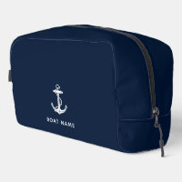 Ancre de bateau bleu marine nautique personnalisée
