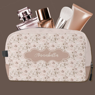 Trousse De Toilette Annabella Vintage Rose Poussiéreux Rose Pâle