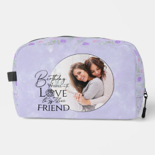 Trousse De Toilette Appel à photo d'anniversaire minimaliste en callig
