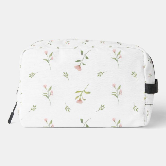 Trousse De Toilette aquarelle florale rustique  (Verso)