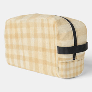 Trousse De Toilette Aquarelle ton de terre plaid écossais motif mou