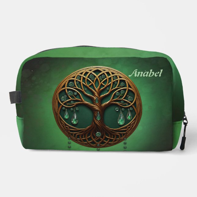 Trousse De Toilette Arbre de vie stylisé  (Recto)