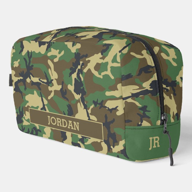 Trousse De Toilette Army Military Camouflage Camo Print (Coin droit)