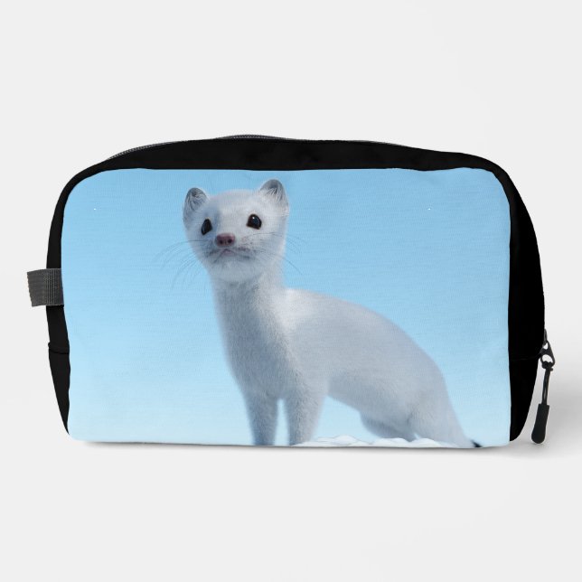 Trousse De Toilette Art de belette blanche (Recto)