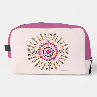 Trousse De Toilette Art de fleurs pressées par S. Frigui d'après l'ori