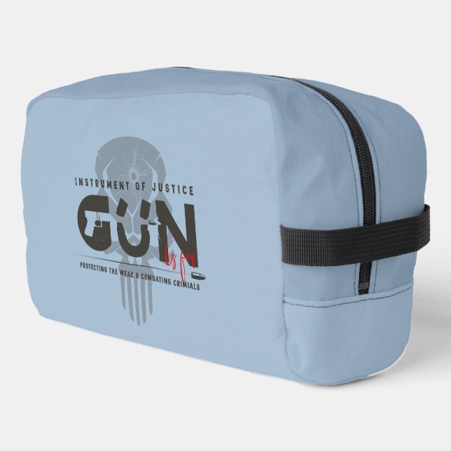Trousse De Toilette Art de monogramme de pistolet |  (Coin gauche)