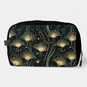 Trousse De Toilette Art déco floral noir chic