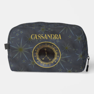 Trousse De Toilette Astrologie du zodiaque foncé : Cancer Black Gold N