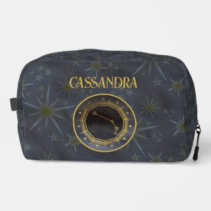 Trousse De Toilette Astrologie Zodiaque foncée : Aries Black Gold Nom