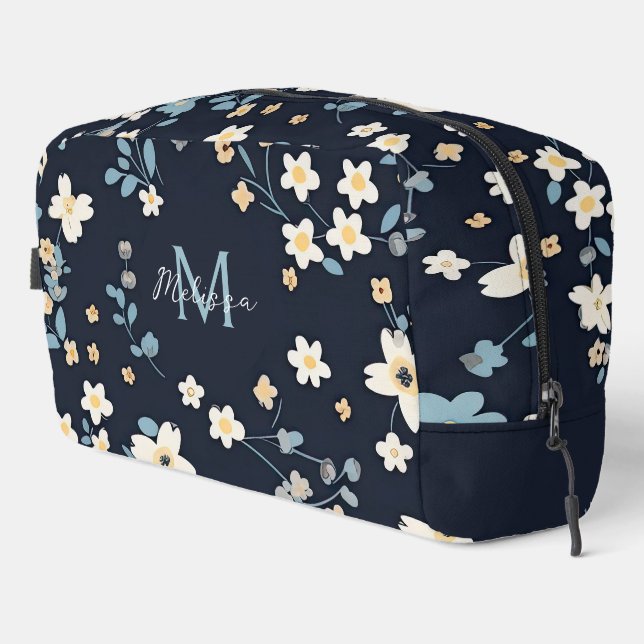 Trousse De Toilette Ava Floral Blossom Monogrammé (Coin droit)