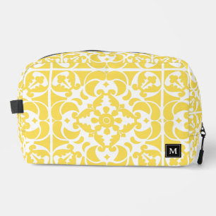 Trousse De Toilette Azulejos jaune portugais espagnol méditerranéen