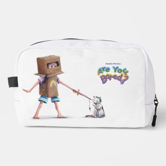 Trousse De Toilette Bag - Are You Bored? by Monika Marzec (Recto)