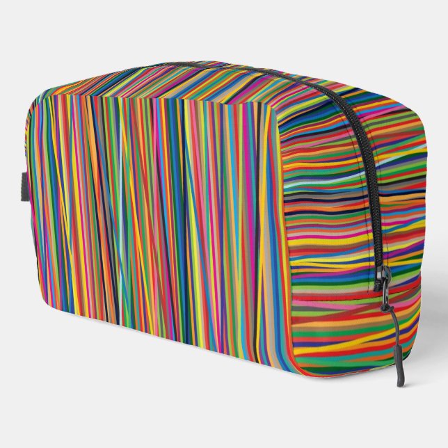 Trousse De Toilette Bandes abstraites colorées (Coin droit)