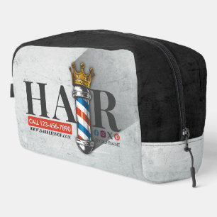 Trousse De Toilette Barber Hair Shop King Crown Barber Pole Hair Salon