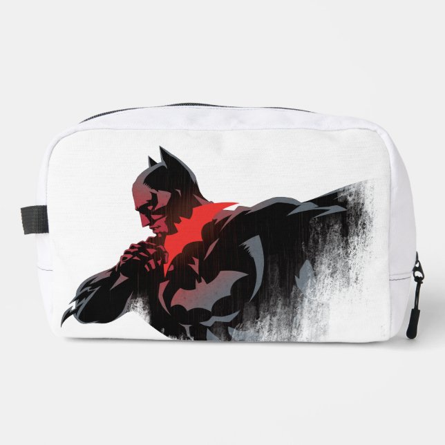 Trousse De Toilette Batman Batarang cramoisi (Recto)