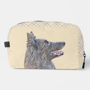Trousse De Toilette Berger belge Tervuren Peinture acajou Art