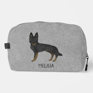 Trousse De Toilette Bi-Noir Berger Allemand Avec N'importe Quel Nom Gr