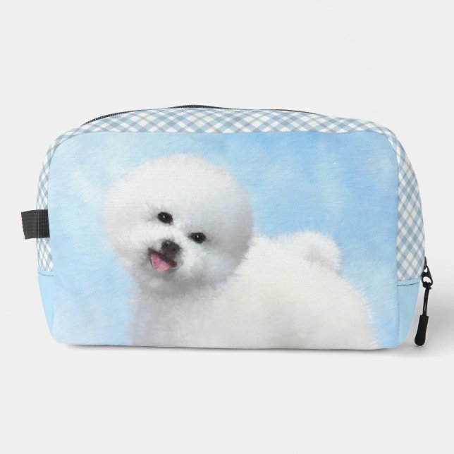 Trousse De Toilette Bichon Frise Tenerife Peinture Blanc Cute Chien Ar (Recto)