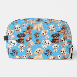 Trousse De Toilette Bleu chien chiot mignon