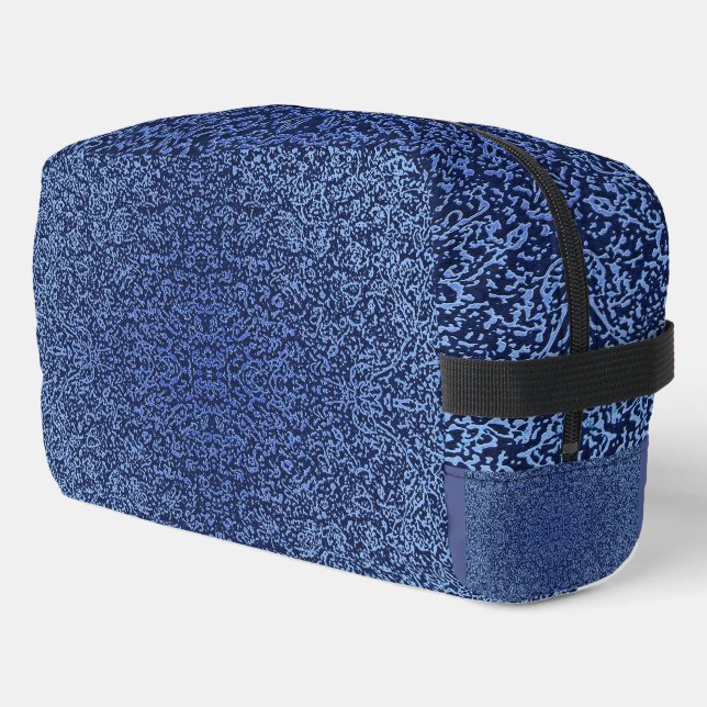 Trousse De Toilette Botanical Pattern in Blue 2 (Coin gauche)