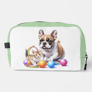 Trousse De Toilette Bouledogue français French Bulldog avec chat