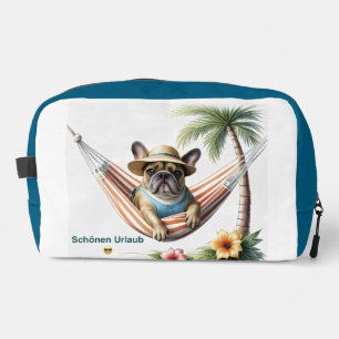 Trousse De Toilette Bouledogue français Palme Plage Bouledogue françai