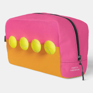 Trousse De Toilette Boules de tennis de texte personnalisées