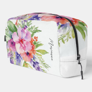 Trousse De Toilette Bouquet floral aquarelle