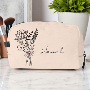 Trousse De Toilette Cadeau Personnalisé Pour Demoiselle D'Honneur Fleu