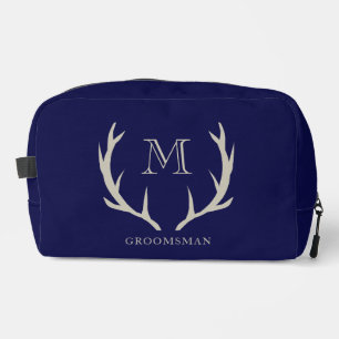 Trousse De Toilette Cadeau personnalisé pour garçons d'honneur, bois d